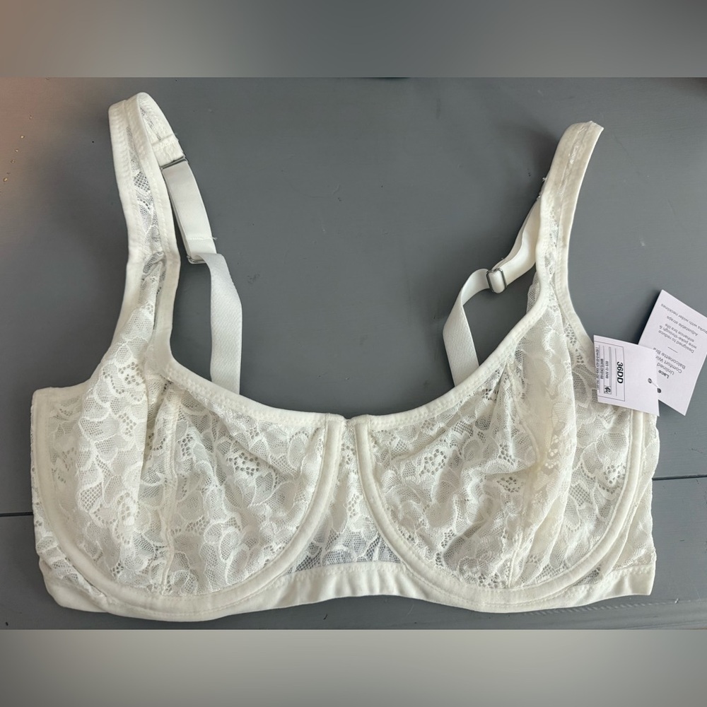 Elegant Lace Ivory underwire bra